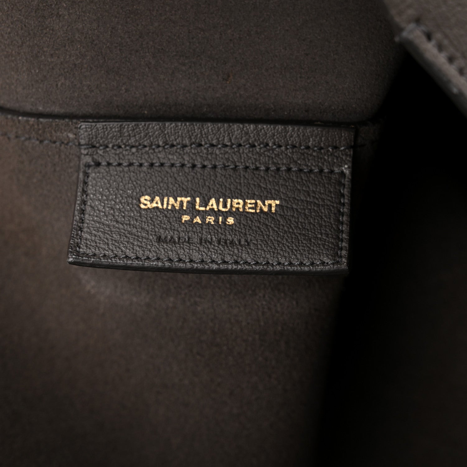 Saint Laurent Calfskin Large Shopping Tote Black Earth 7 of 11