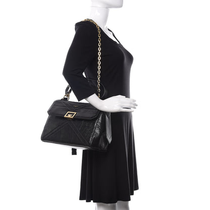 Givenchy Creased Patent Calfskin Medium ID Flap Black 2 of 9