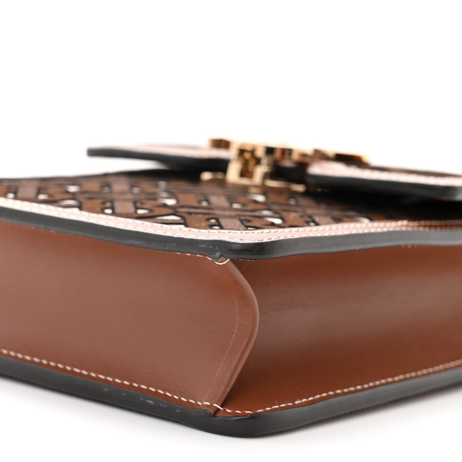Burberry Velvet TB Mini Robin Crossbody Brown Black 9 of 9