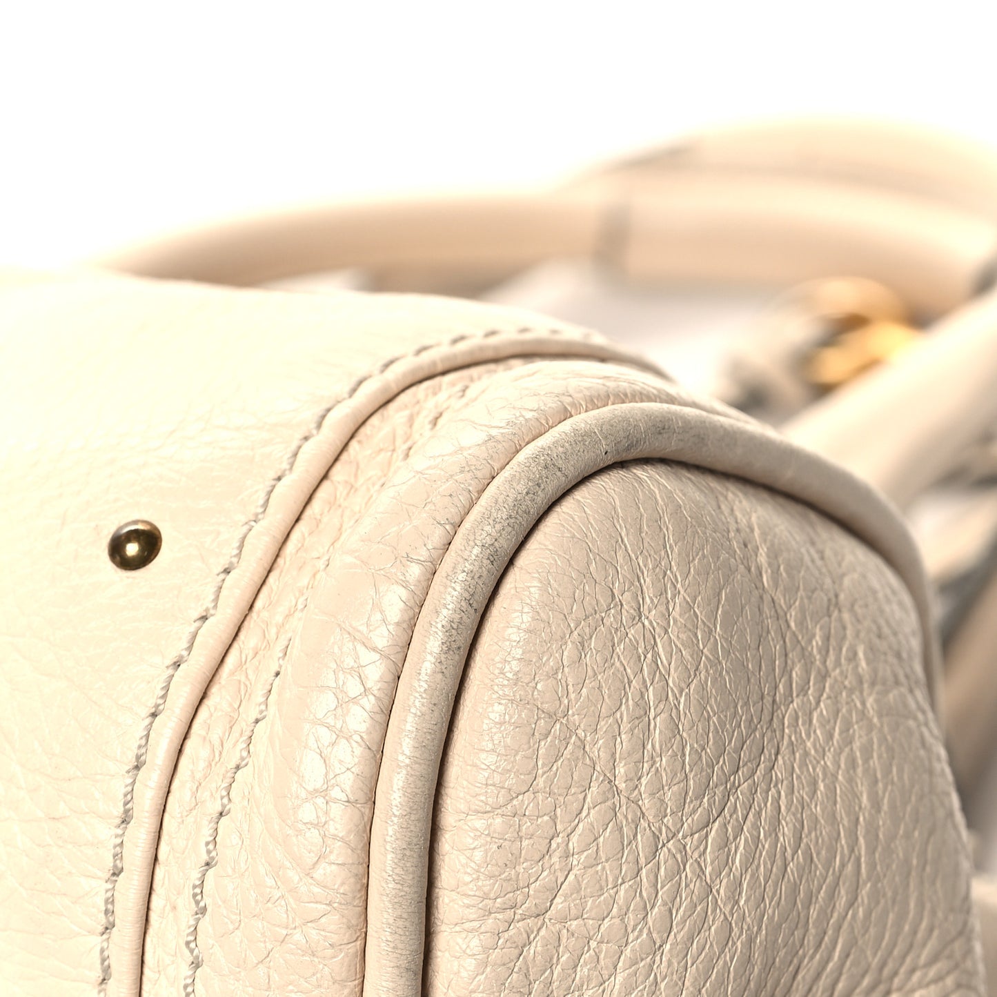 Calfskin Medium Paddington Satchel Beige
