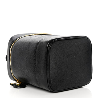 Chanel Caviar Vanity Cosmetic Case Black 4 of 9