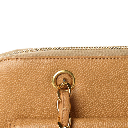 Chanel Caviar Flap Shoulder Bag Beige 16 of 16