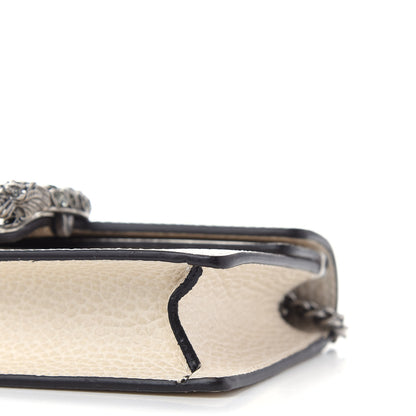 Gucci Dollar Calfskin Crystal Super Mini Dionysus Shoulder Bag Mystic White Black Diamond 8 of 9