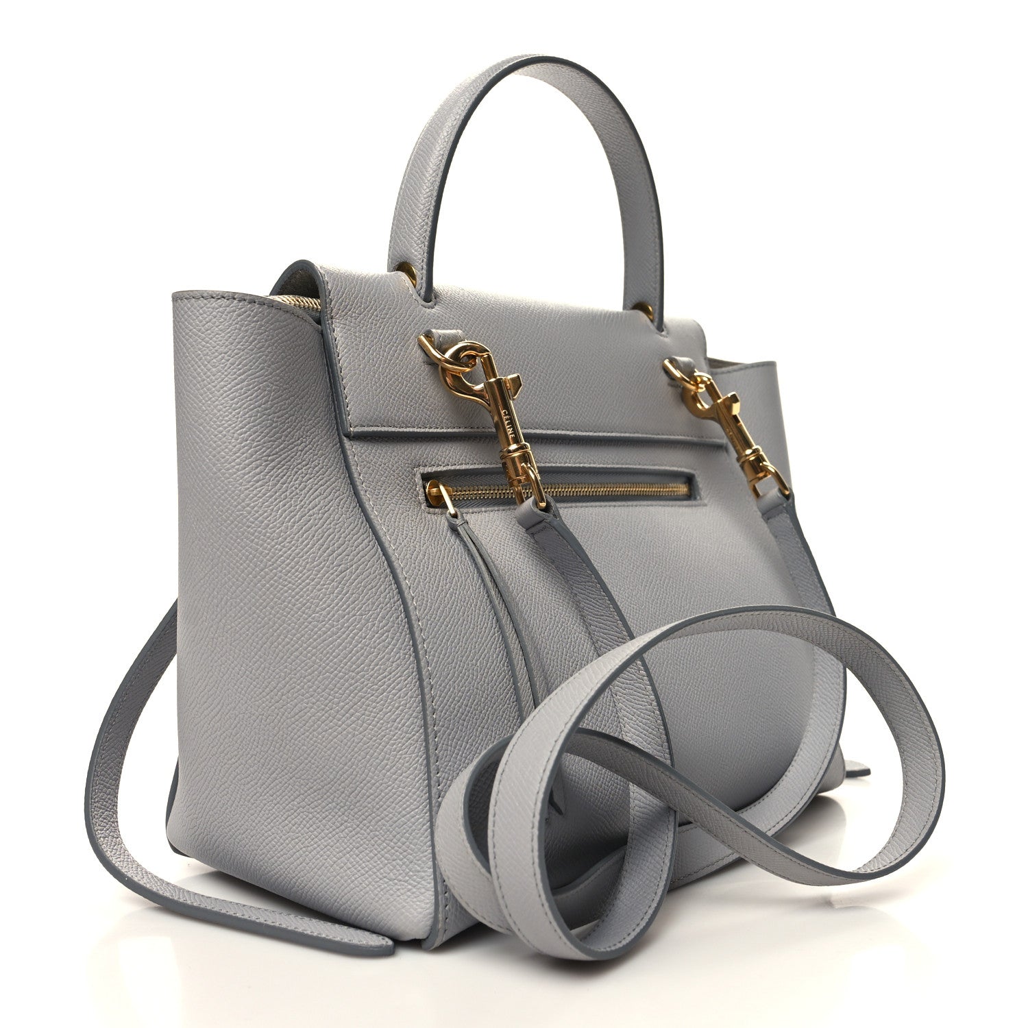 Celine Grained Calfskin Micro Belt Bag Cloud 3 of 12
