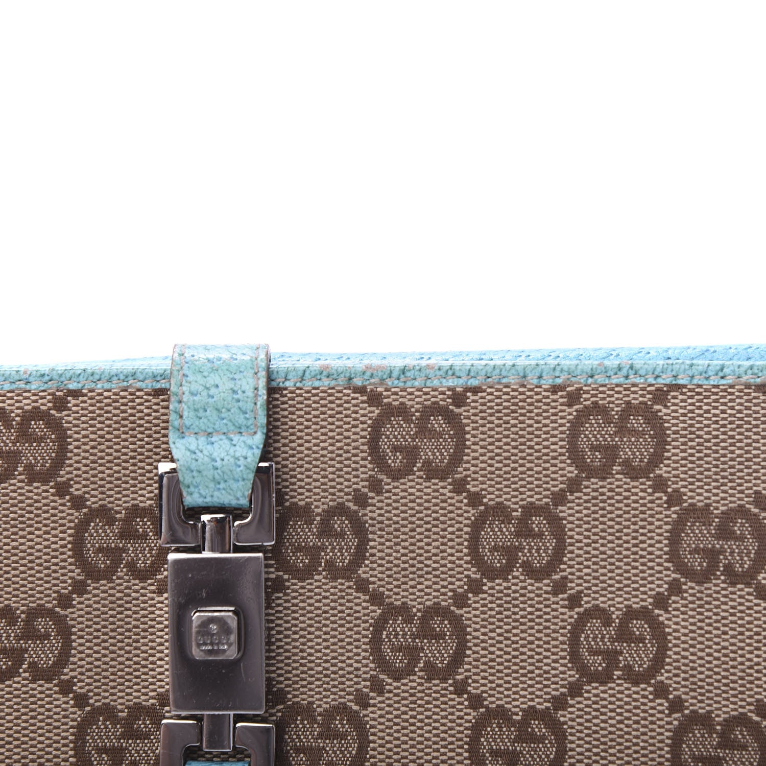 Gucci Monogram Calfskin Blake Continental Wallet Turquoise 12 of 12