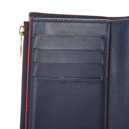 Louis Vuitton Taurillon Capucines Compact Wallet Marine Rouge 9 of 11