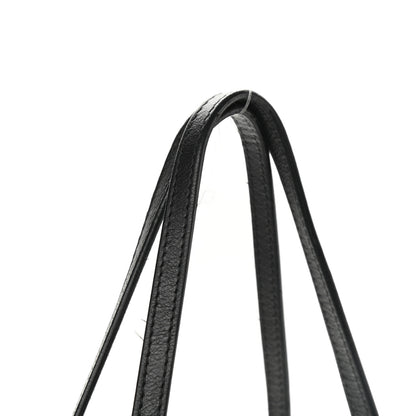 Chanel Calfskin Stitched Small Retro Chain Tote Black 9 of 9