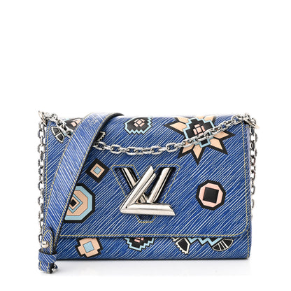 Louis Vuitton Epi Azteque Twist Shoulder Bag MM Denim Light 1 of 12