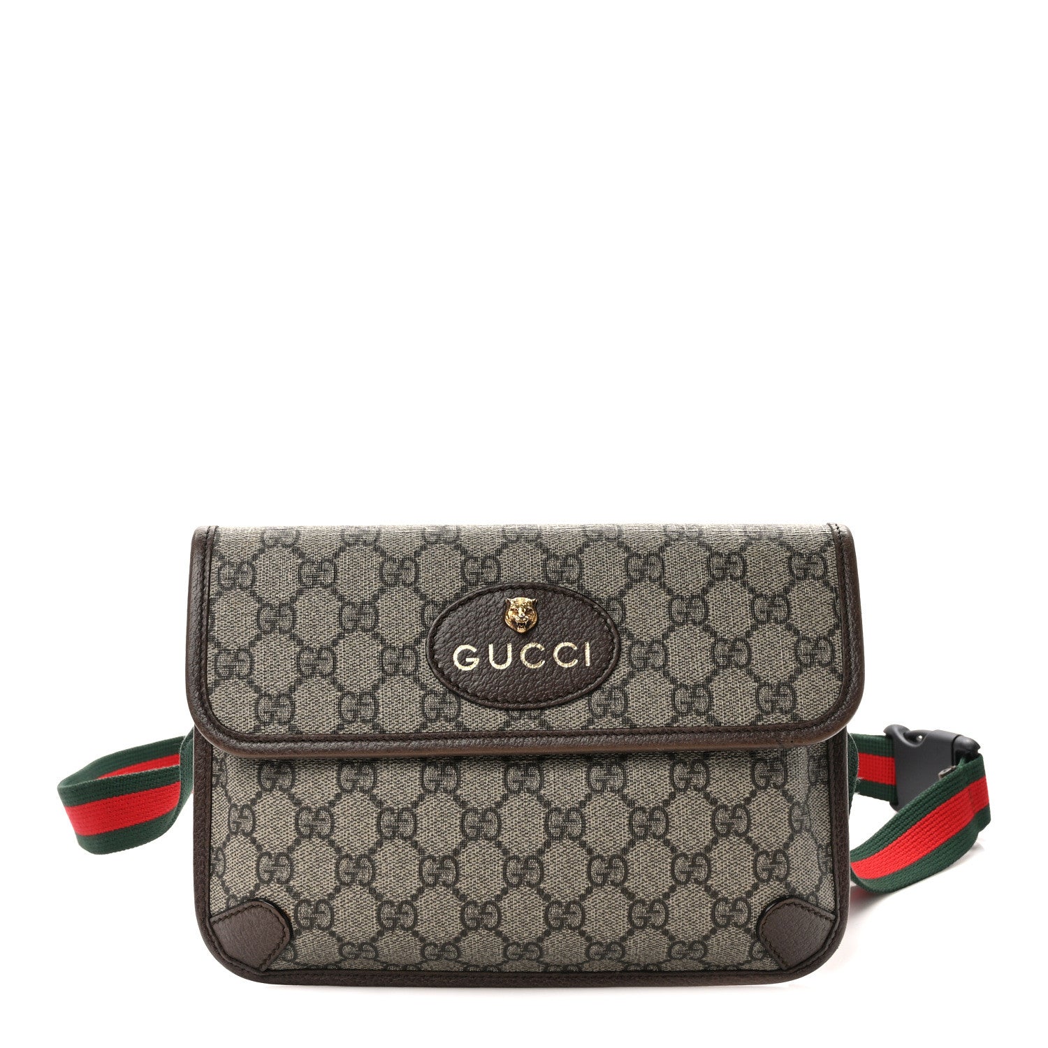 Gucci GG Supreme Monogram Neo Vintage Web Belt Bag Brown 1 of 9