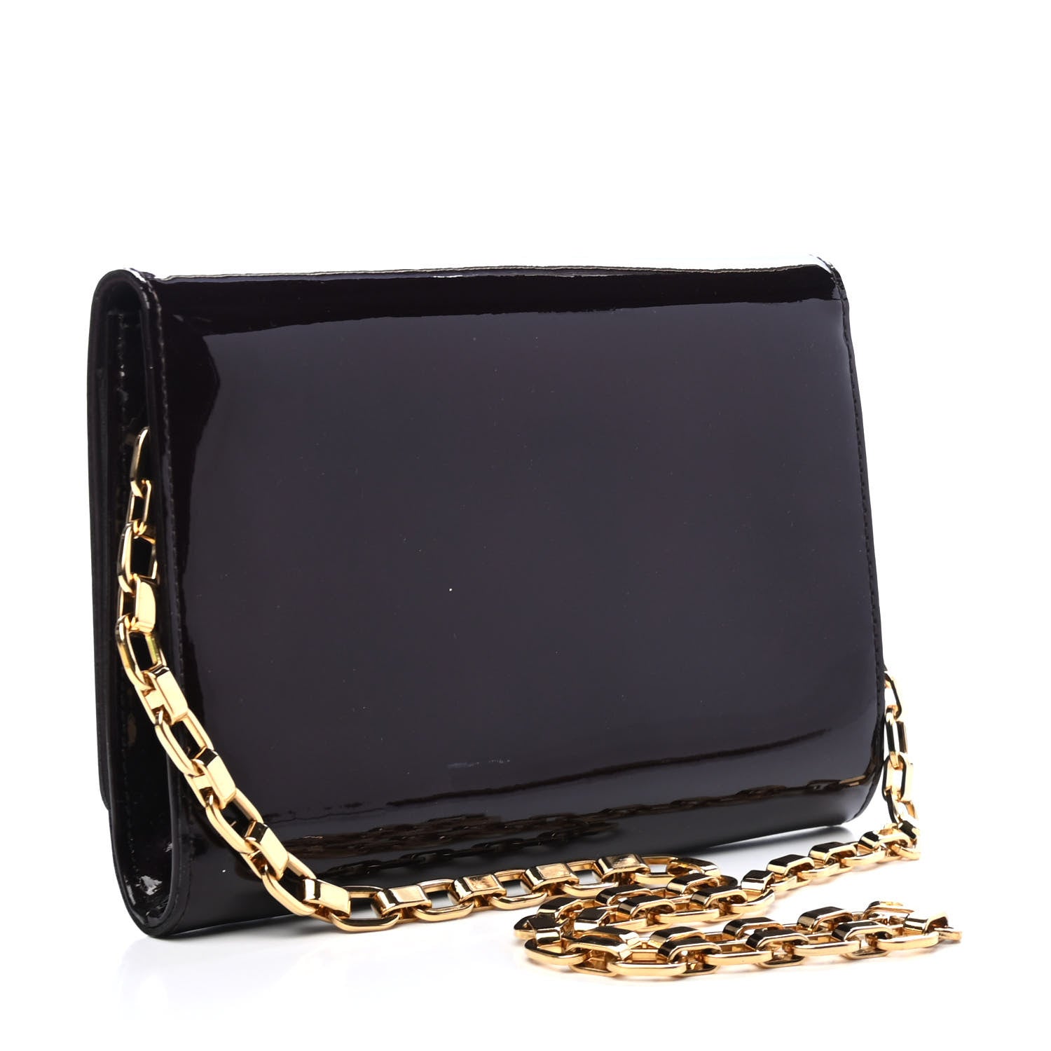 Louis Vuitton Patent Calfskin Chain Louise GM Amarante 2 of 5