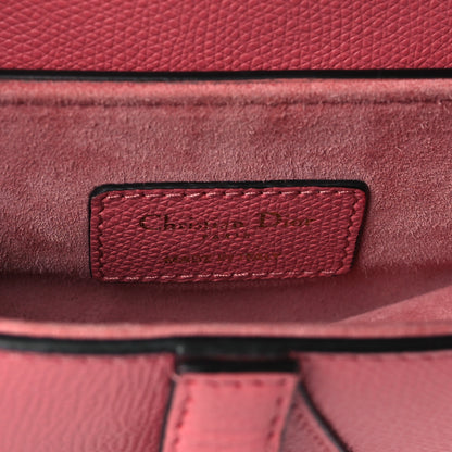 Christian Dior Grained Calfskin Mini Saddle Bag Pink 6 of 10