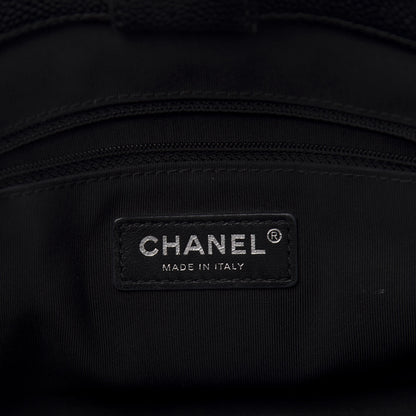 Chanel Caviar Stitched Shopping Tote Black 6 of 10