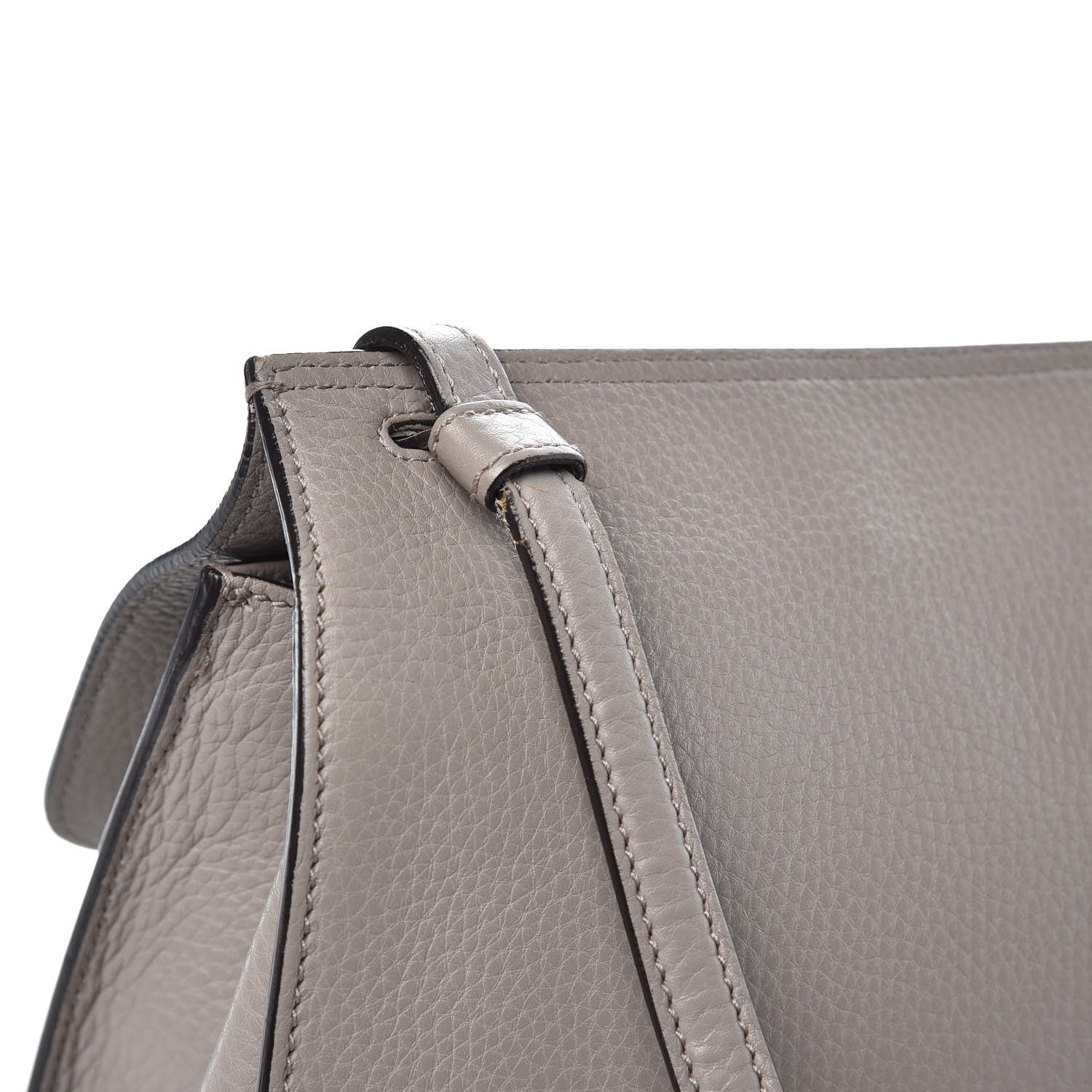 Gucci Cellarius Calfskin Medium Bamboo Daily Flap Shoulder Bag Storm Grey 10 of 15