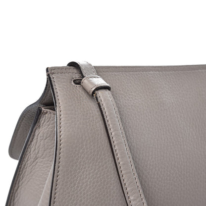Gucci Cellarius Calfskin Medium Bamboo Daily Flap Shoulder Bag Storm Grey 10 of 15