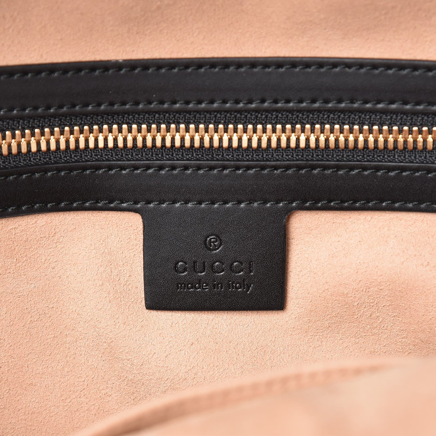 Gucci GG Supreme Monogram Bees Print Small Day Backpack Beige Oro Black 7 of 8