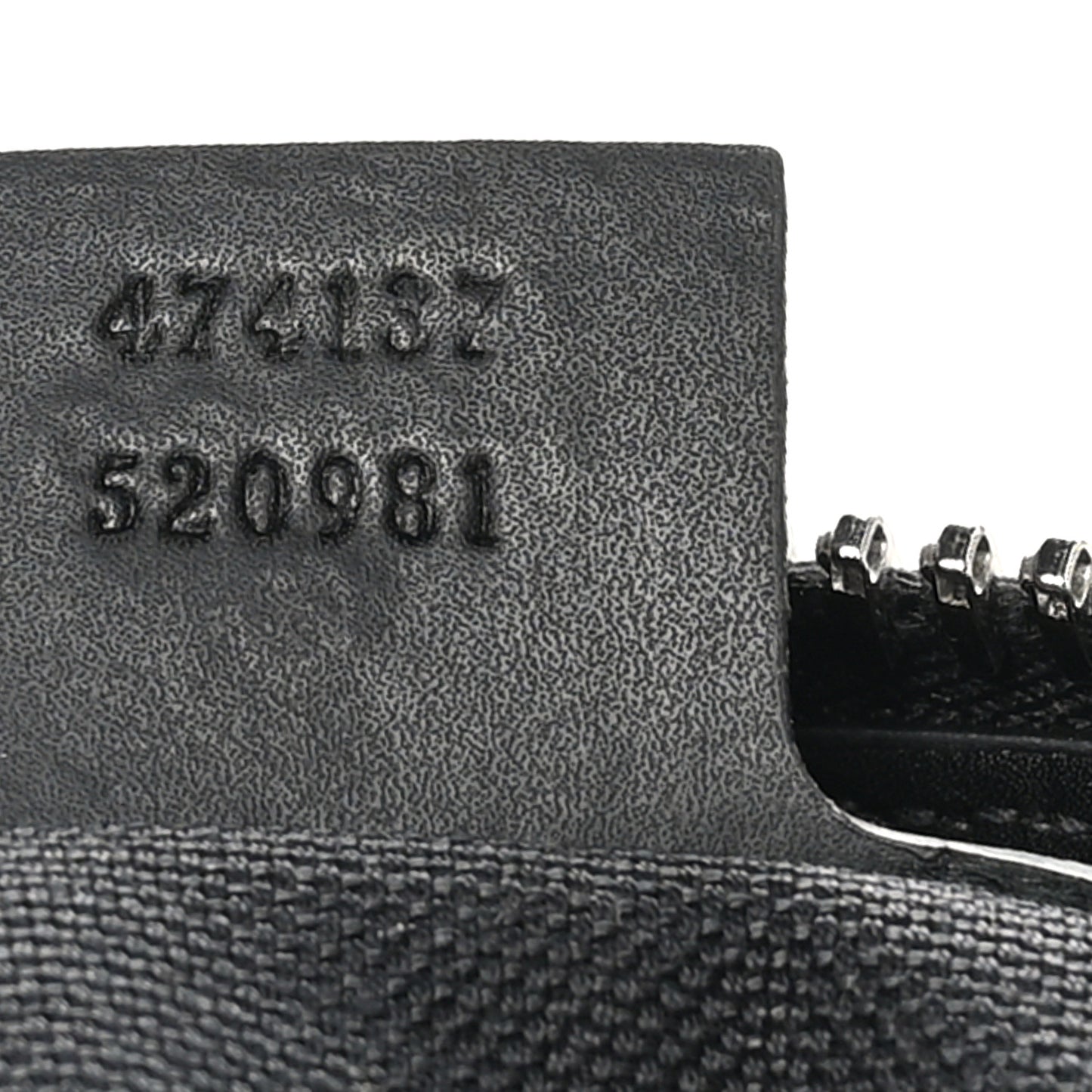 GG Supreme Monogram Appia Calfskin Web Flat Messenger Bag Black Grey