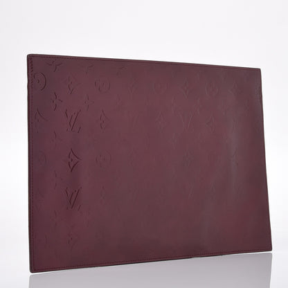 Louis Vuitton Vernis Pershing Square Clutch GM Rouge Fauviste 3 of 6
