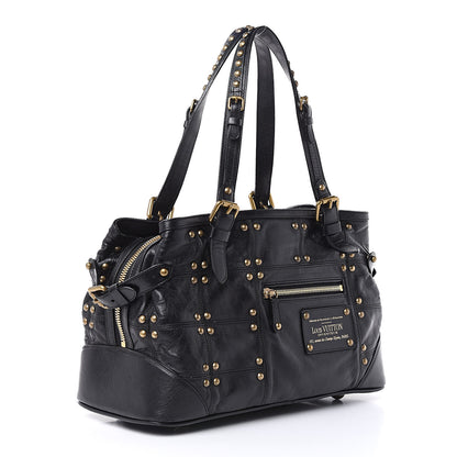 Louis Vuitton Lambskin Riveting Black 3 of 13