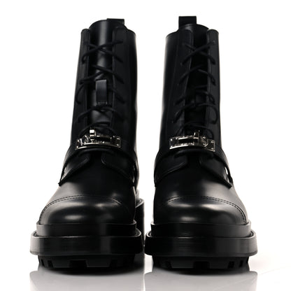 Hermes Glossed Calfskin Funk Ankle Boots 37 Black 2 of 7