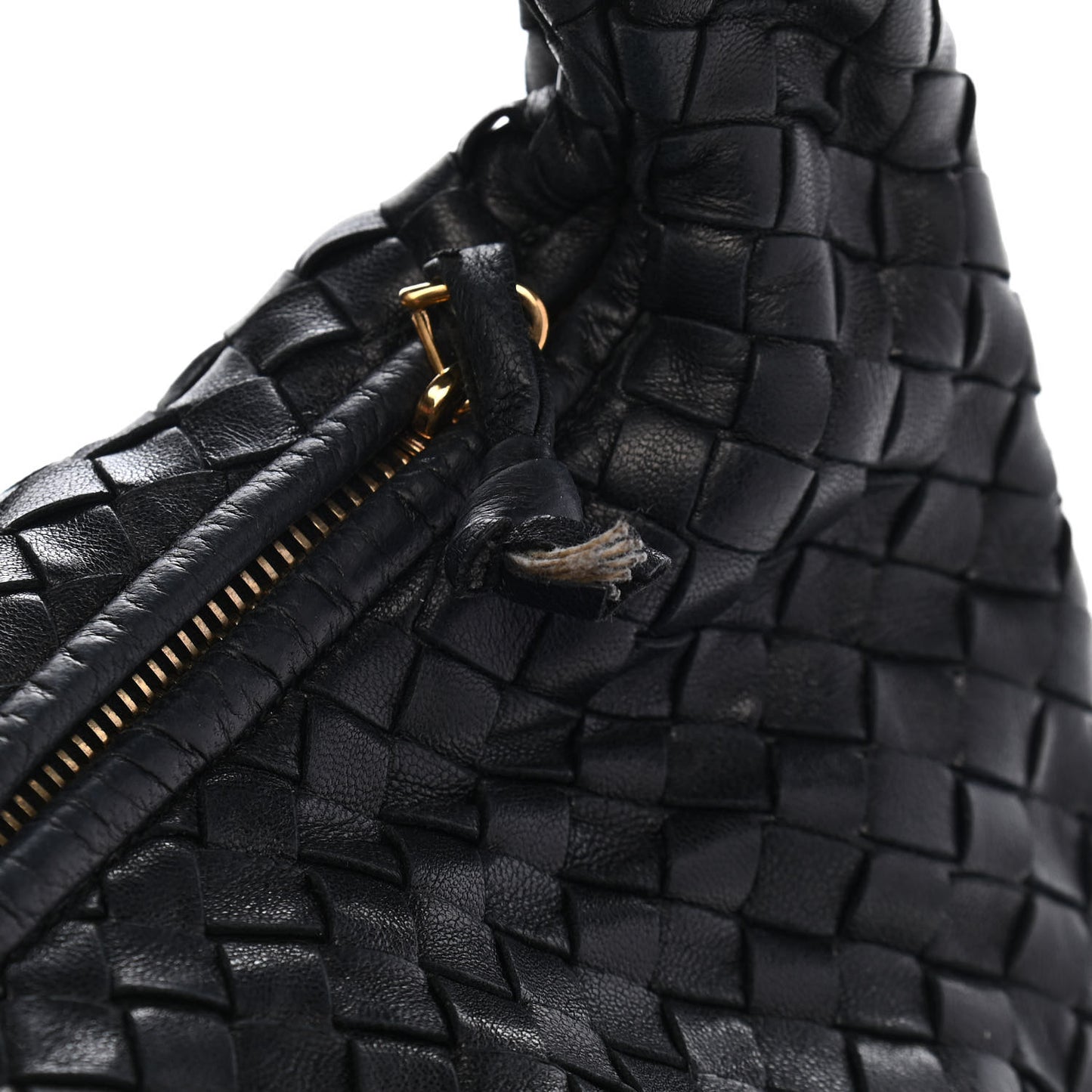Nappa Intrecciato Medium Veneta Hobo Black