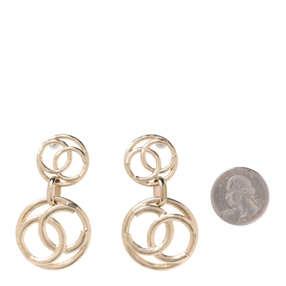 Chanel CC Drop Earrings Gold 2 of 4