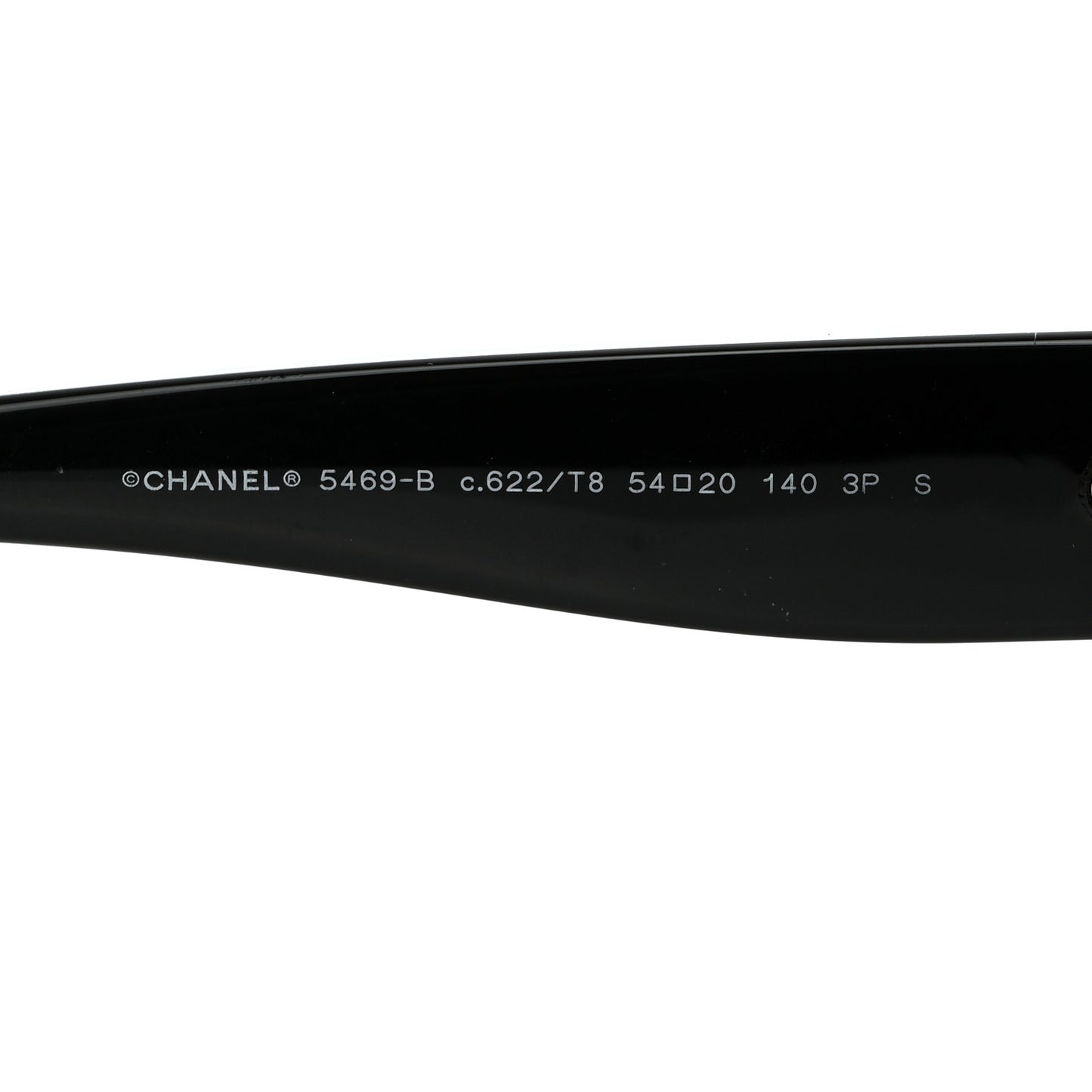 Acetate Polarized Oval CC Sunglasses 5469-B Black
