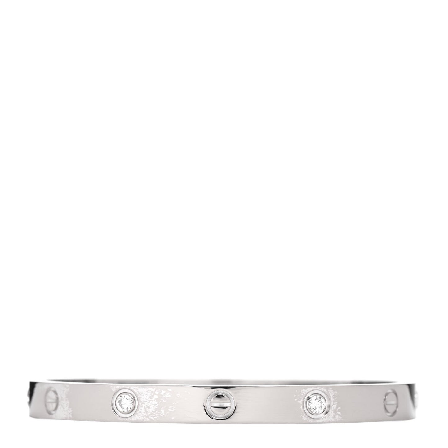 18K White Gold 4 Diamond LOVE Bracelet 18