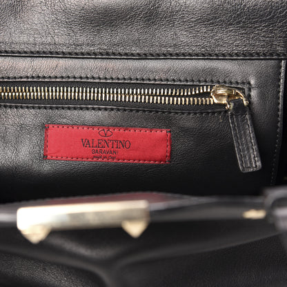 Valentino Garavani Vitello Small Rockstud Tote Black 7 of 12