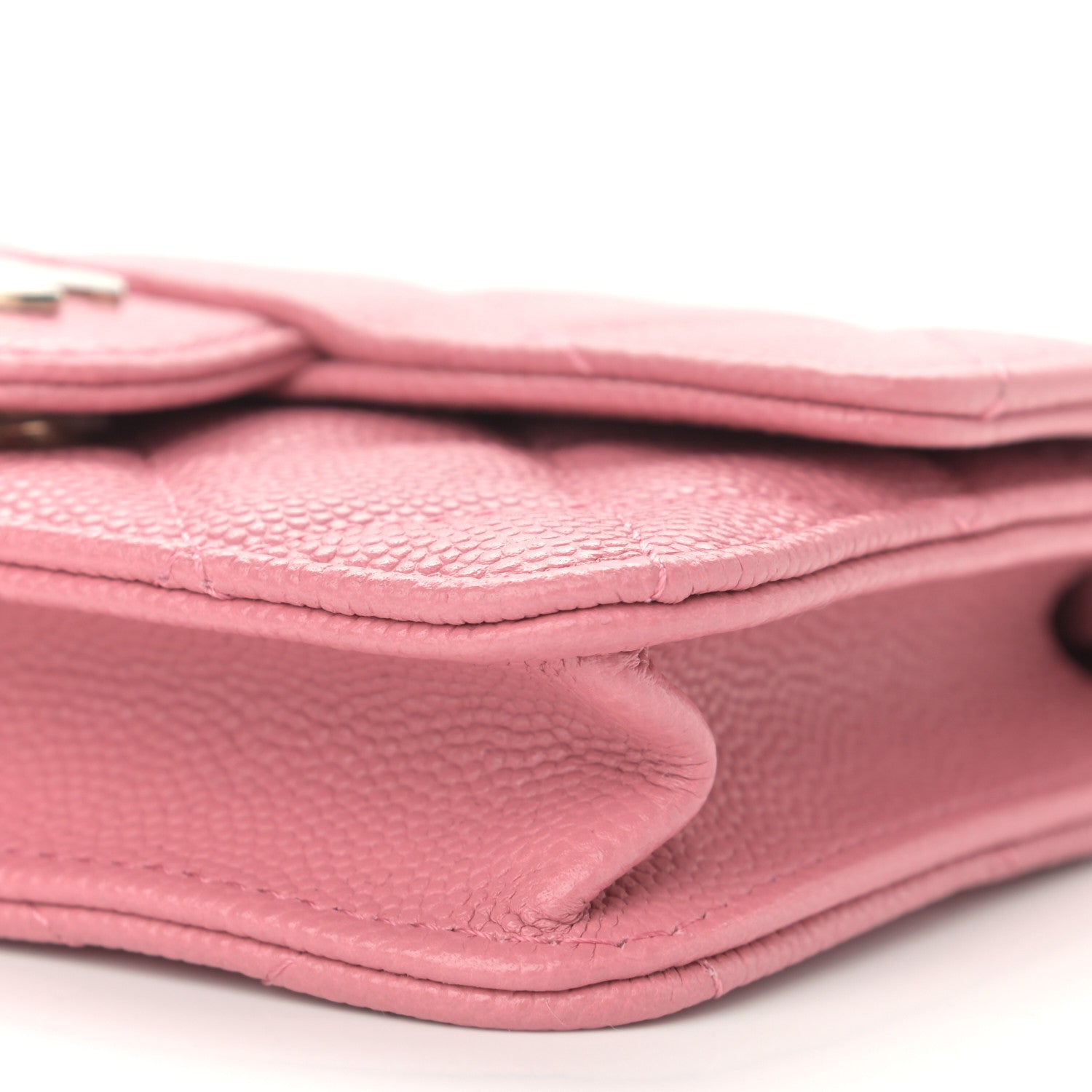Chanel Caviar Quilted Mini Chain Bag Dark Pink 11 of 12