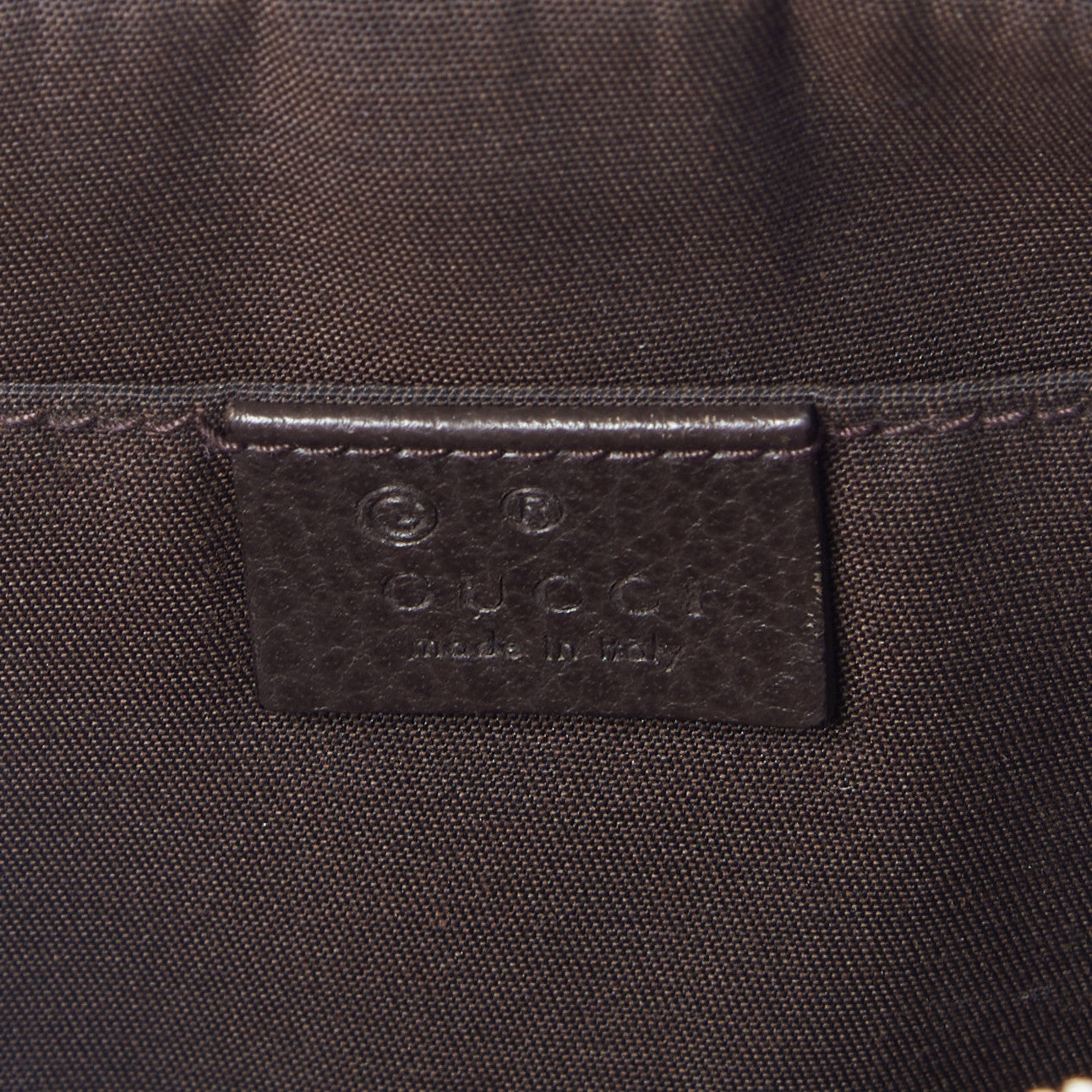 Gucci Monogram Belt Bag Dark Brown 8 of 9