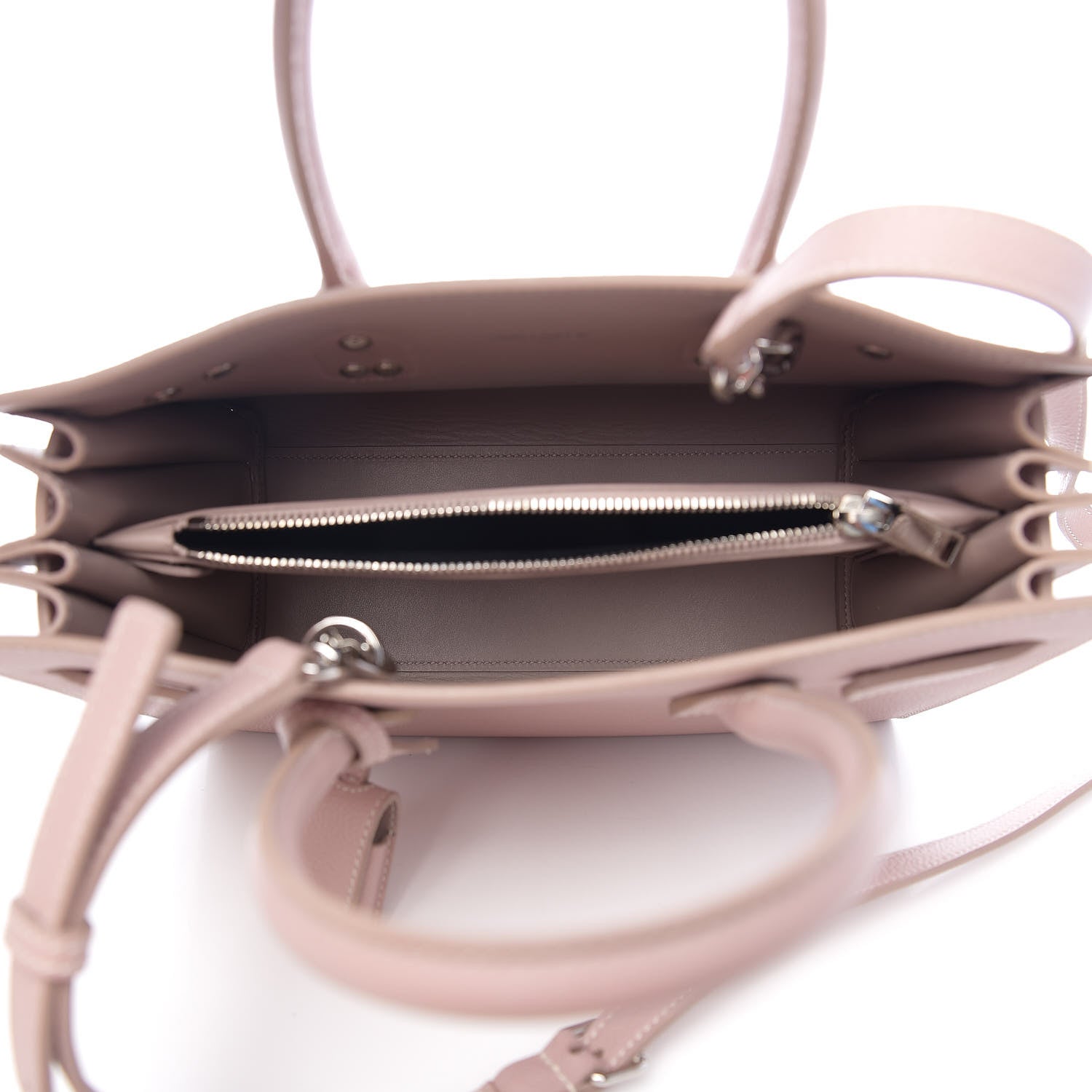 Saint Laurent Grained Calfskin Baby Sac De Jour Antique Rose 4 of 8