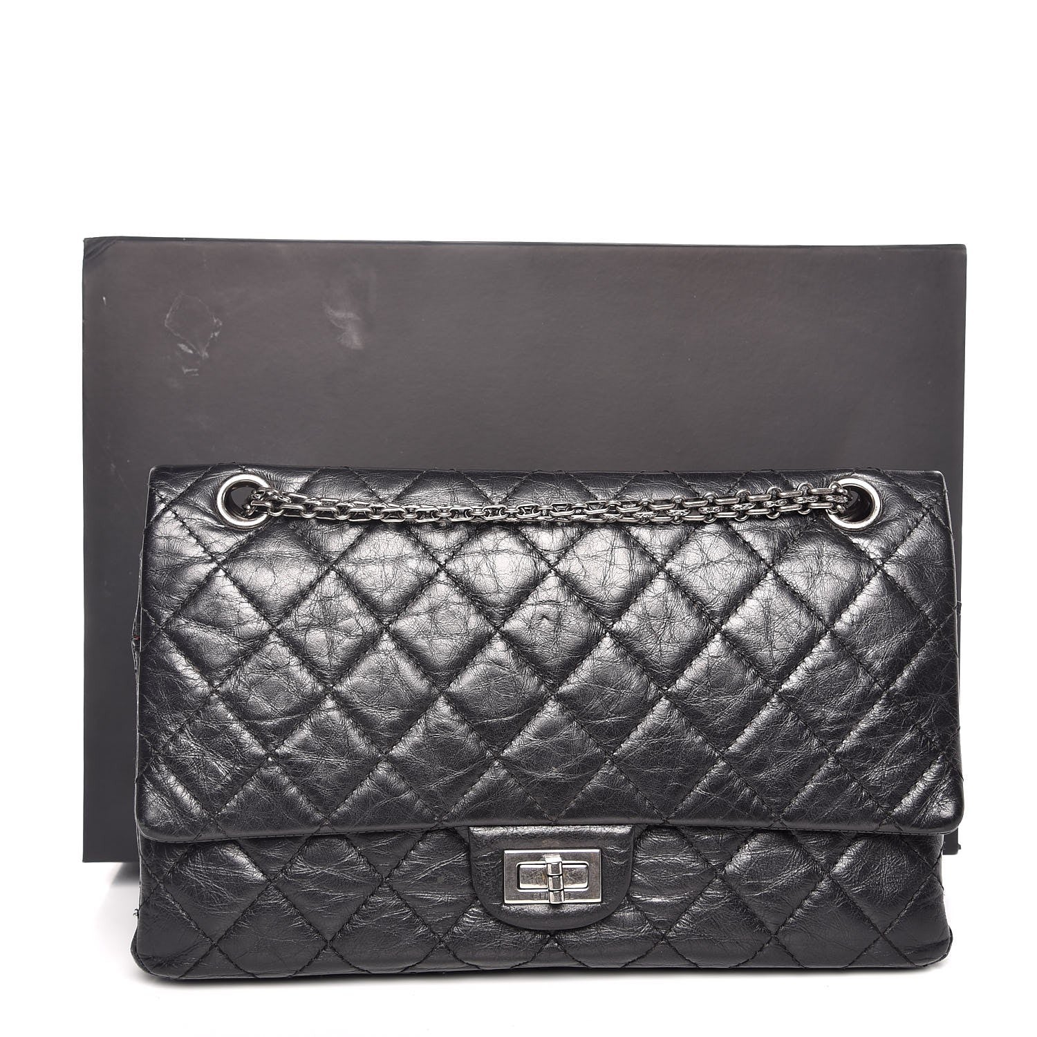 Chanel Aged Calfskin Quilted 2.55 Reissue 226 Flap Black 8 of 8