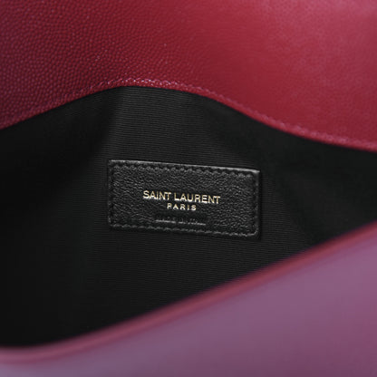 Saint Laurent Grain De Poudre Uptown Pouch Red 9 of 10