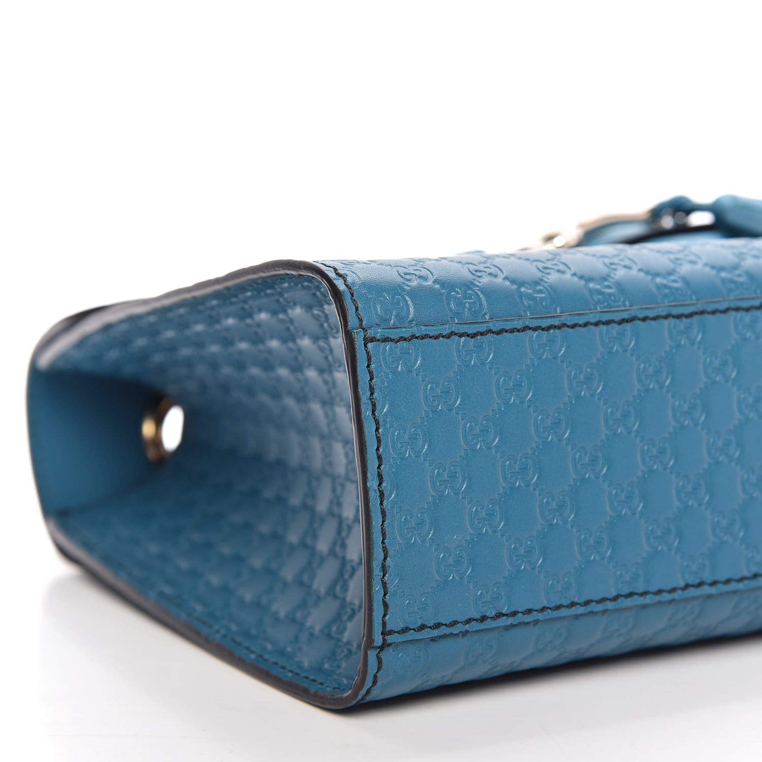 Gucci Soft Microguccissima Medium Emily Chain Shoulder Bag Deep Cobalt 6 of 10