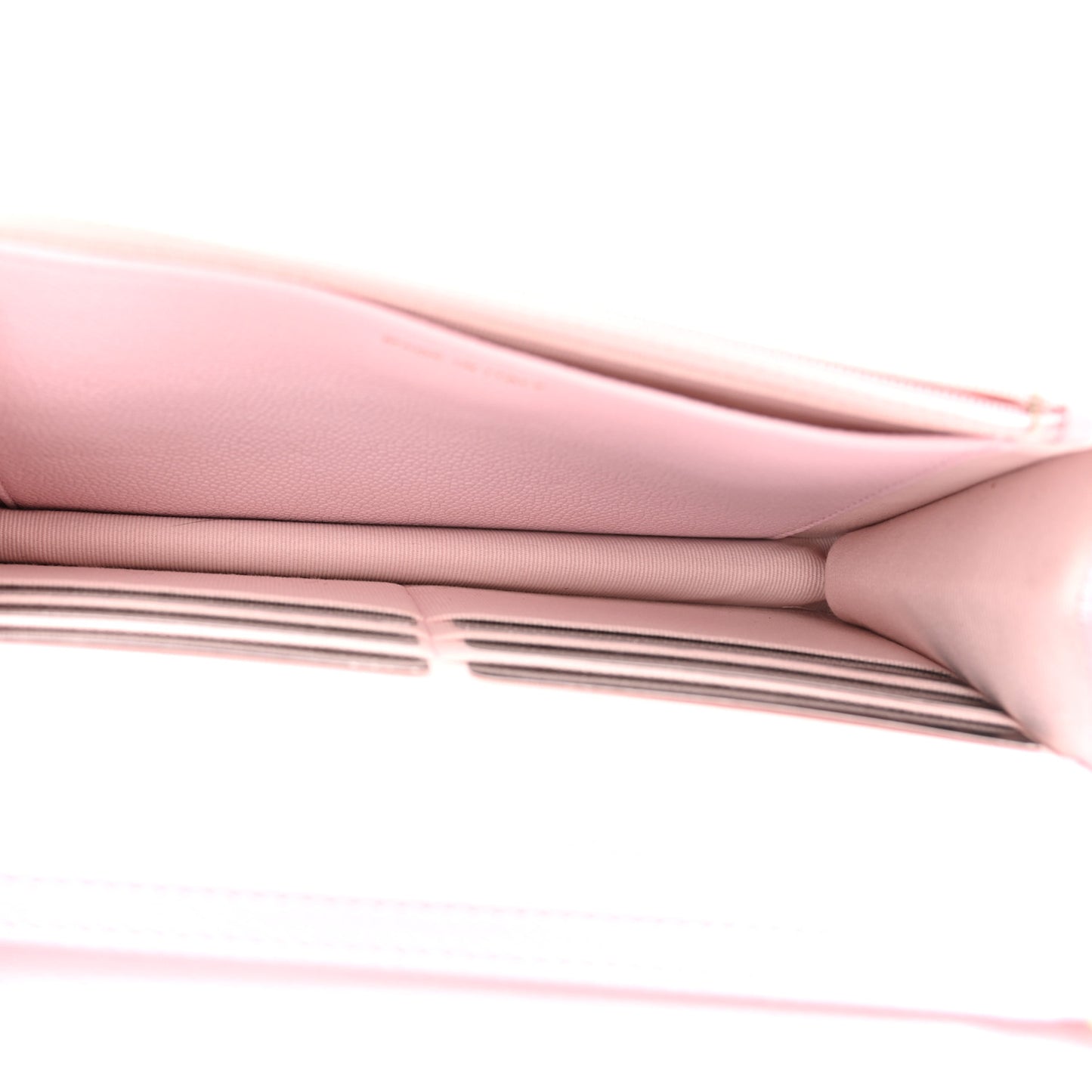 Caviar Quilted Tiny CC Wallet On Chain WOC Light Pink