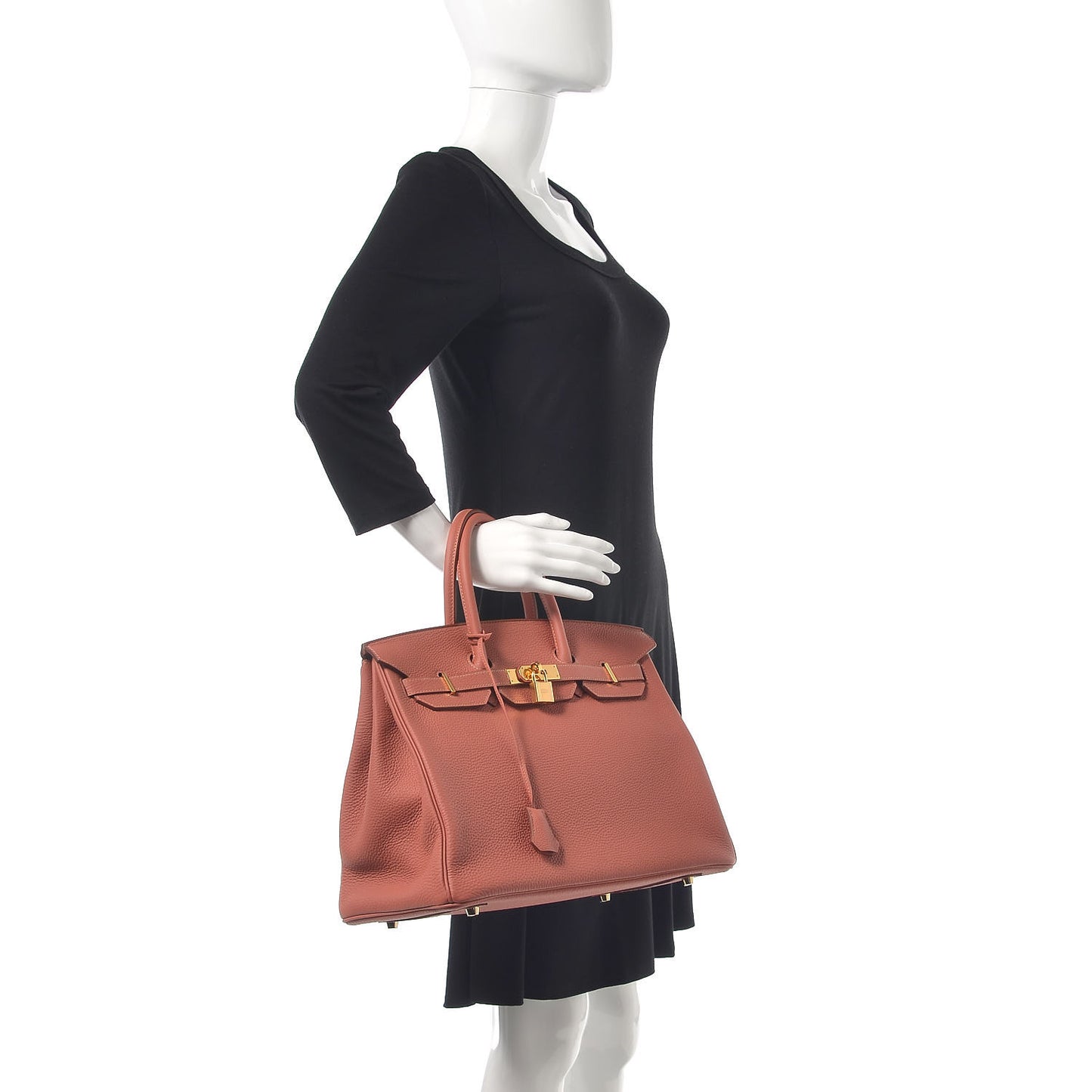 Togo Birkin 35 Rose Thé
