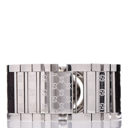 Gucci Stainless Steel Calfskin 33mm Twirl Quartz Watch Brown 4 of 5