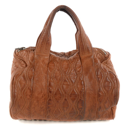 Alexander Wang Quilted Lambskin Rocco Duffel Brown 1 of 9