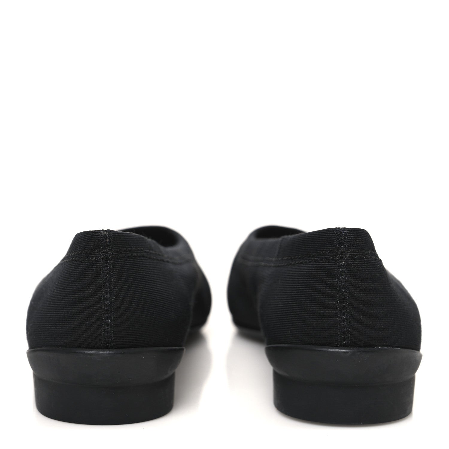 Chanel Grosgrain Cap Toe Uniform Ballerina Flats 36.5 Black 6 of 10