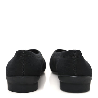 Chanel Grosgrain Cap Toe Uniform Ballerina Flats 36.5 Black 6 of 10