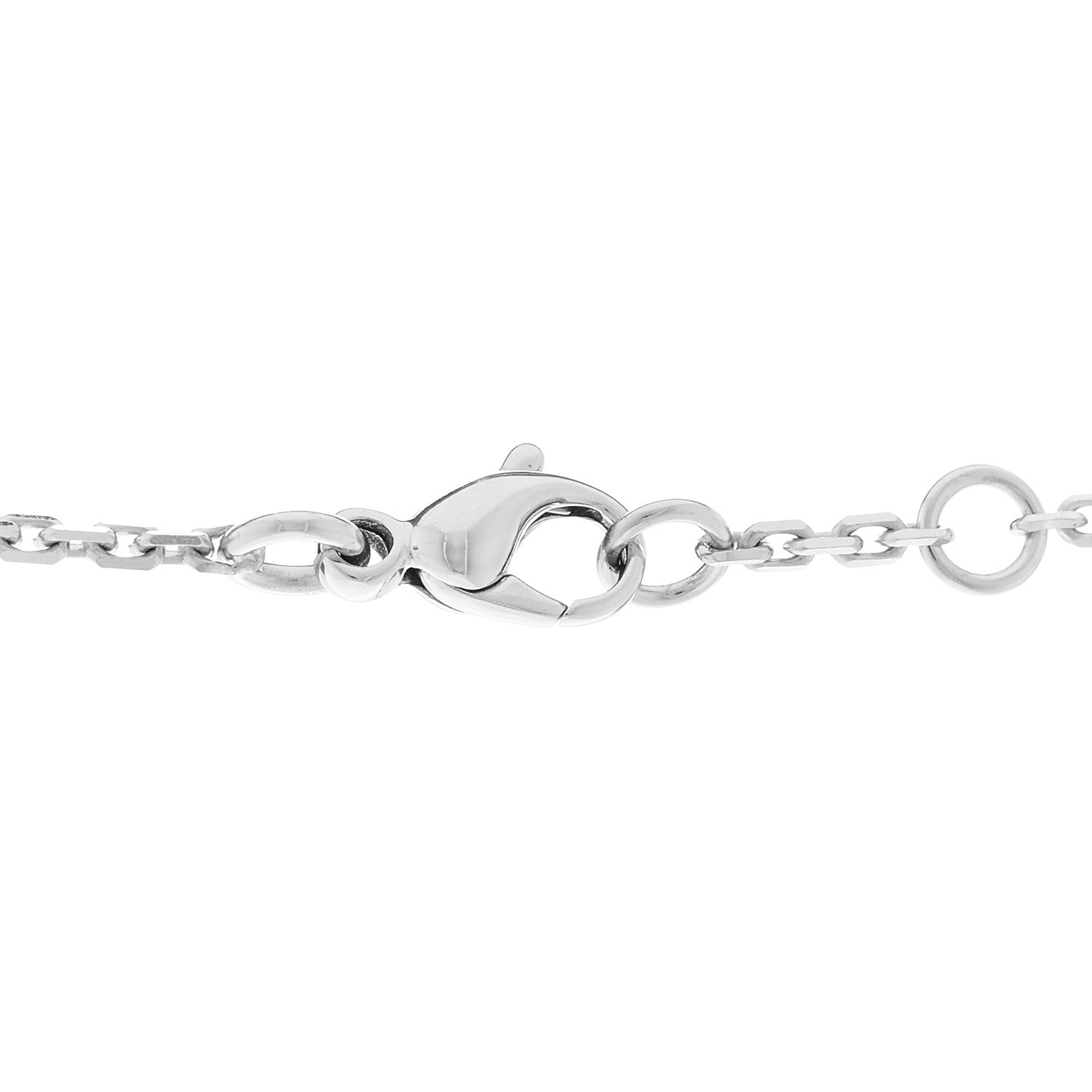 Chanel 18K White Gold Diamond Ruban Necklace 4 of 5
