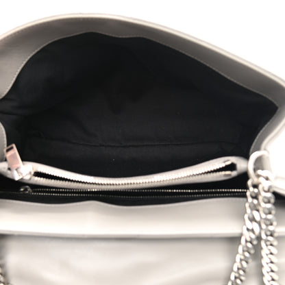 Saint Laurent Calfskin Y Quilted Monogram Medium Loulou Chain Satchel Granite 5 of 9