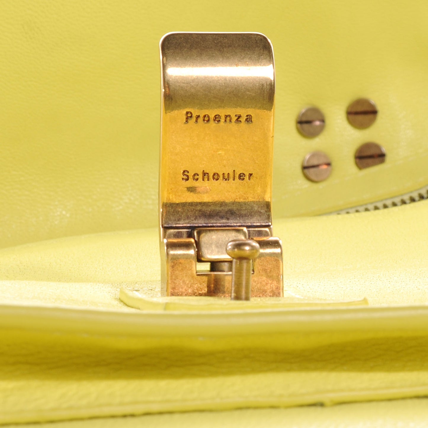 Lambskin PS1 Large Satchel Lemon