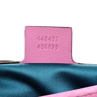 Gucci Velvet Matelasse Marquise Crystals Embroidered Small GG Marmont Shoulder Bag Malva 7 of 12