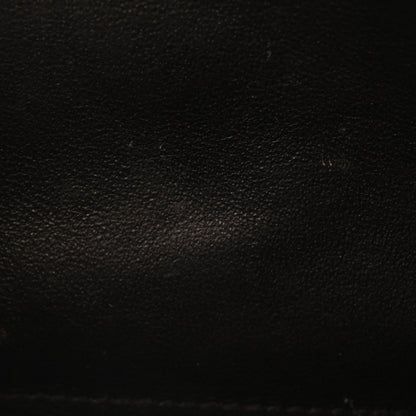 Saint Laurent Grain De Poudre Matelasse Chevron Monogram Chain Wallet Black 12 of 12