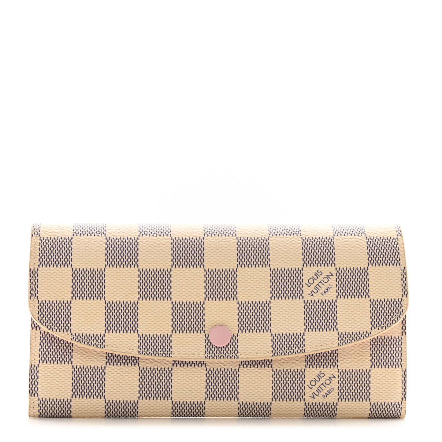 Damier Azur Emilie Wallet Rose Ballerine