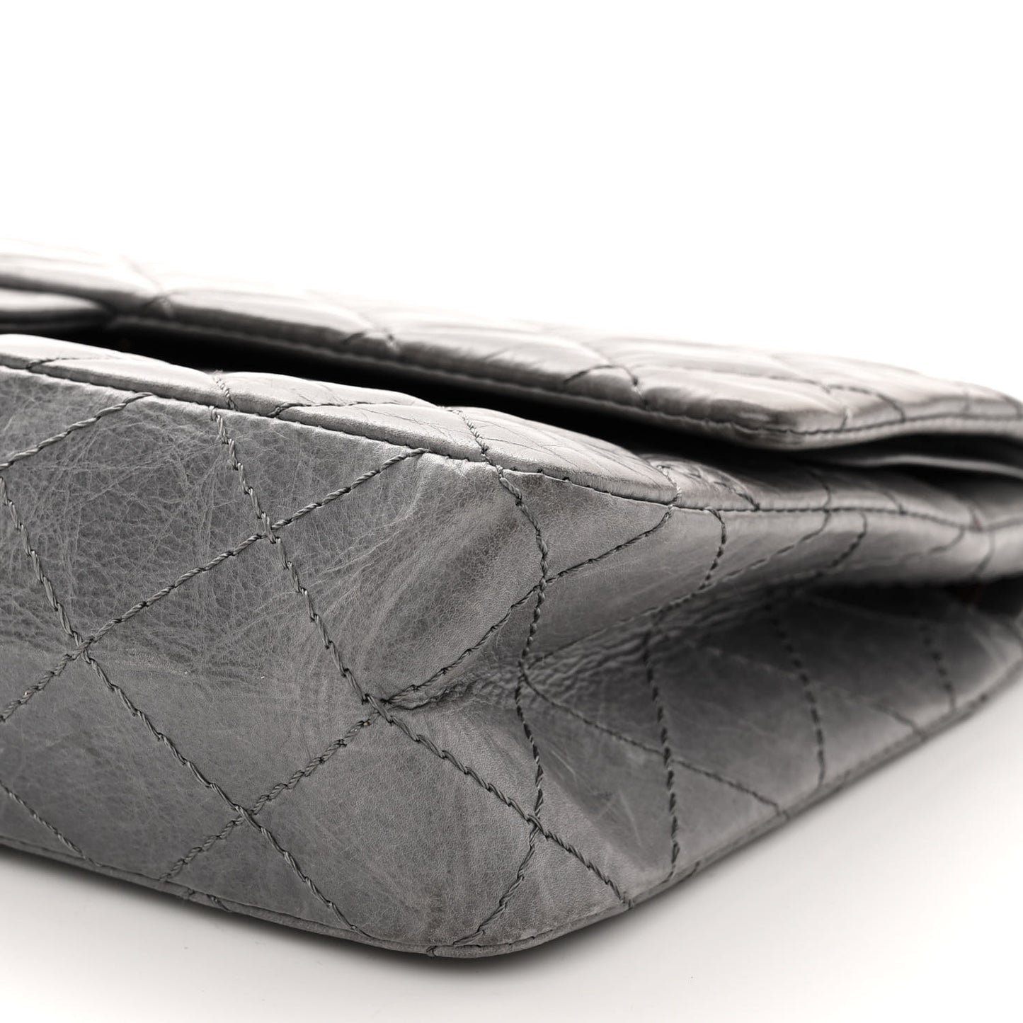 Aged Calfskin Quilted 50th Anniversary 2.55 Reissue Flap 226 Grey