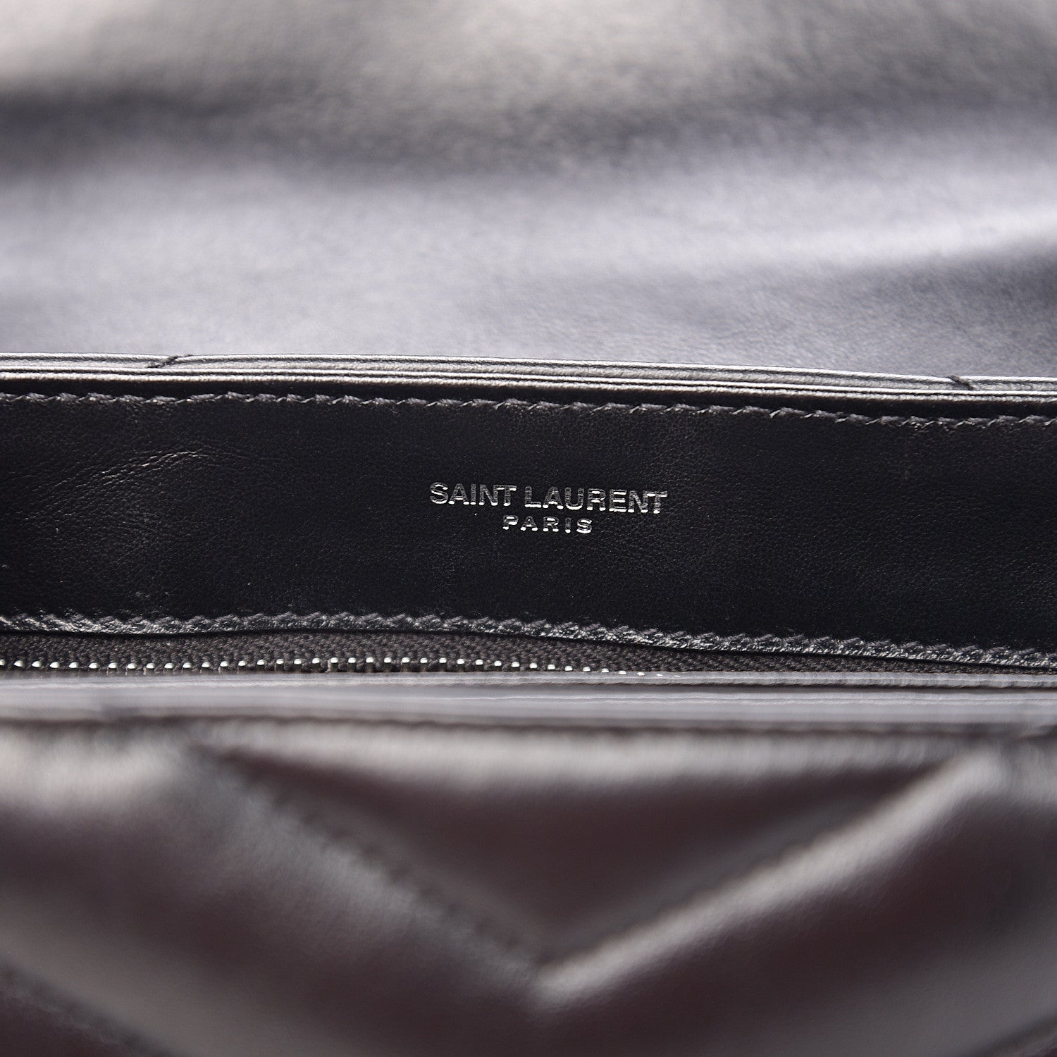 Saint Laurent Calfskin Y Quilted Monogram Toy Loulou Crossbody Bag Black 5 of 9