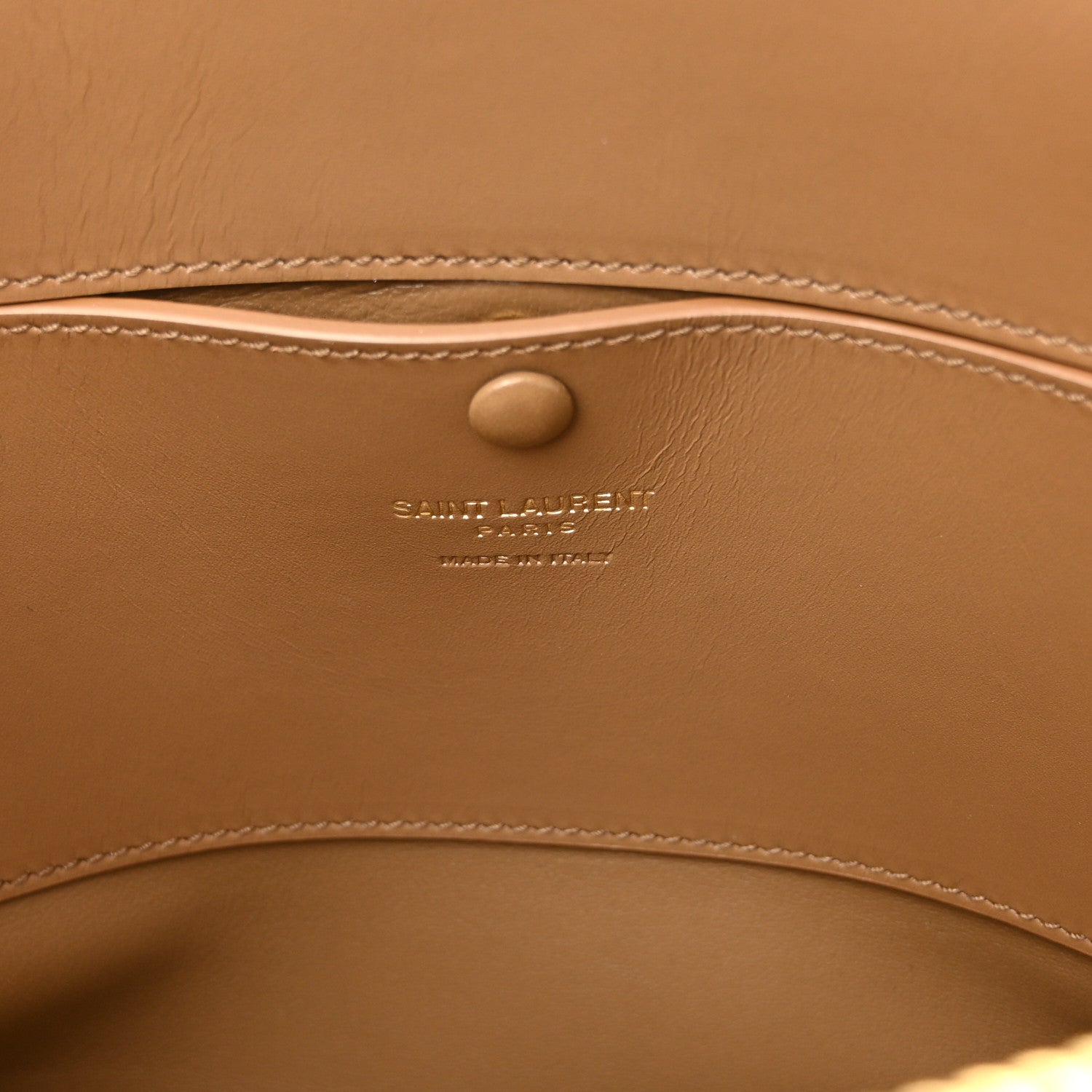 Saint Laurent Calfskin Sac De Jour Duffle Top Handle Dark Cork 6 of 9