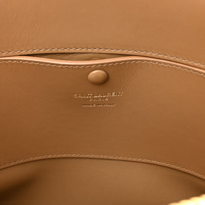 Saint Laurent Calfskin Sac De Jour Duffle Top Handle Dark Cork 6 of 9